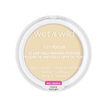 Wet N Wild - Polvos de acabado matificante Bare Focus - Fair/Light