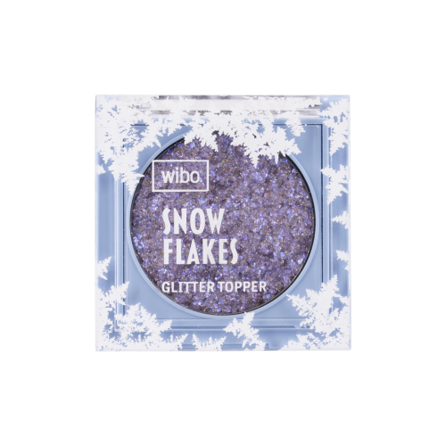 Wibo - *All Ice On Me* - Topper sombra de ojos con glitter Snow Flakes - 02: Amethyst
