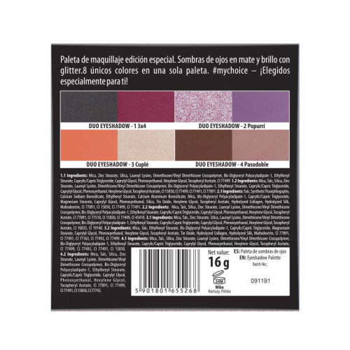 Wibo - *#MYCHOICEWIBO* - Paleta de sombras x Anabel Mua