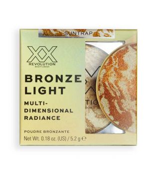 XX Revolution - Bronceador en polvo Bronze Light Marbled Bronzer - Suntrap Mid