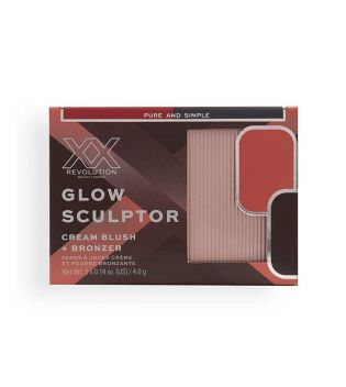 XX Revolution - Dúo bronceador y colorete en crema Glow Sculptor - Pure and Simple