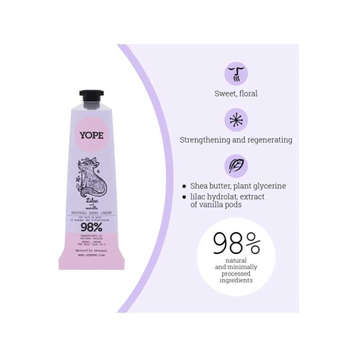 Yope - Crema de manos Lila y Vainilla