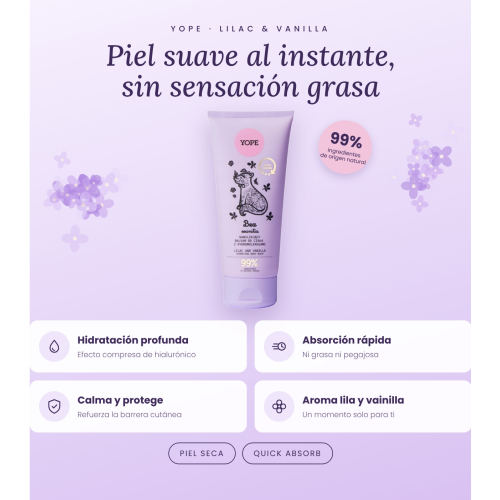Yope - Loción corporal - Lila y Vainilla