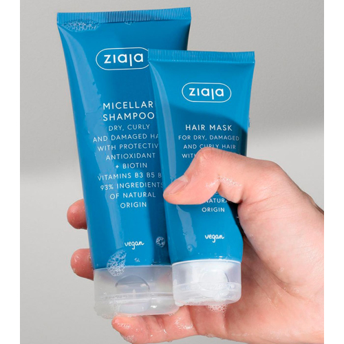 Ziaja - *Antioxidante* - Mascarilla capilar para cabello dañado, seco, teñido o rizado