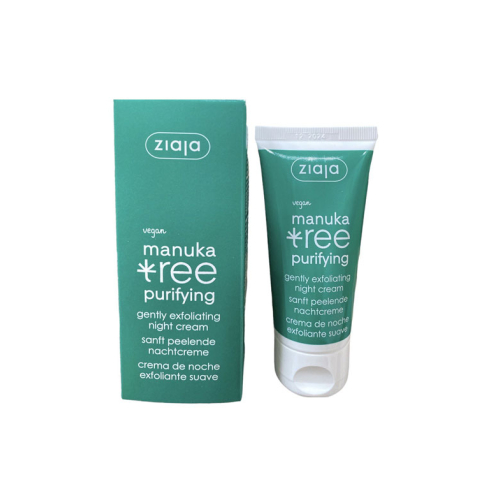 Ziaja - Crema de noche exfoliante para pieles grasas Manuka Tree