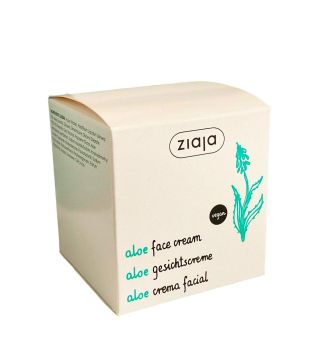 Ziaja - Crema facial Hidratante de Aloe - Piel Seca y Normal