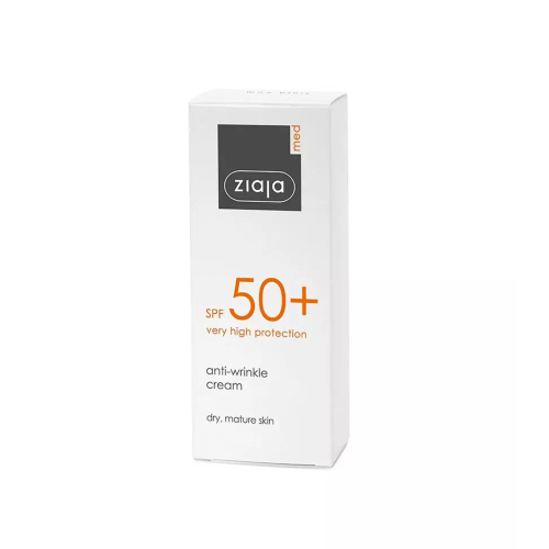 Ziaja Med - Crema protector solar antiarrugas SPF50+ - Pieles secas y maduras