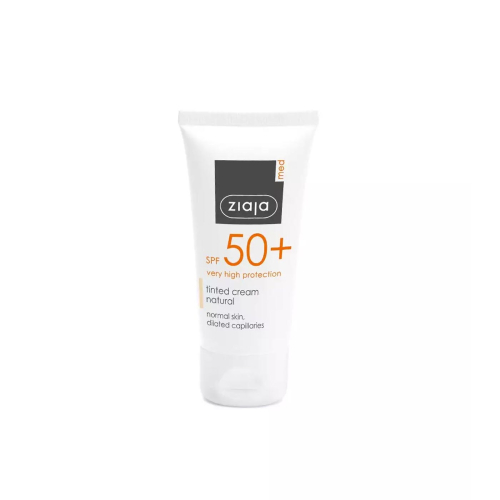 Ziaja Med - Crema protector solar con color SPF50+ - Pieles normales