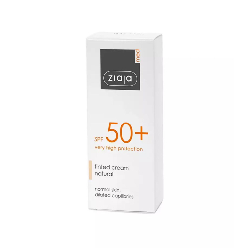 Ziaja Med - Crema protector solar con color SPF50+ - Pieles normales