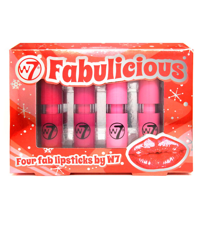 W7- Kit barra de labios Fabulicious