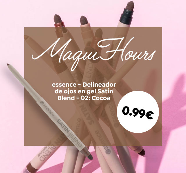 MaquiHours - essence - Delineador de ojos en gel Satin Blend - 02: Cocoa