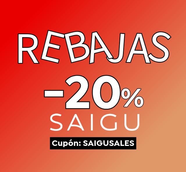 REBAJAS -20% Saigu